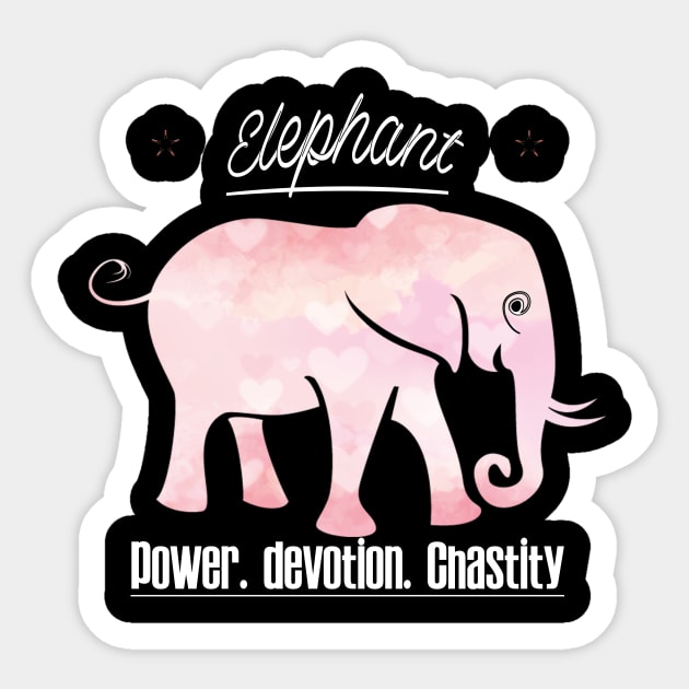 Elephant Power Devotion Chastity Sticker by F9_Symmetry